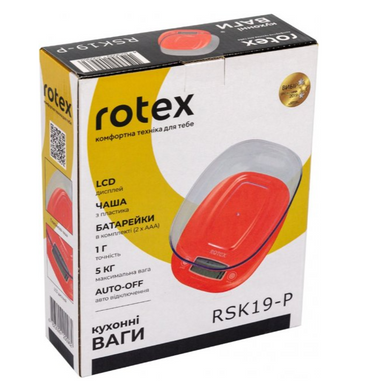 Весы кухонные ROTEX RSK19-P (RSK19-P) фото