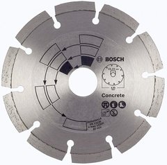 Диск отрезной алмазный по бетону Bosch 125*22,23*1,7 мм (2609256414) фото