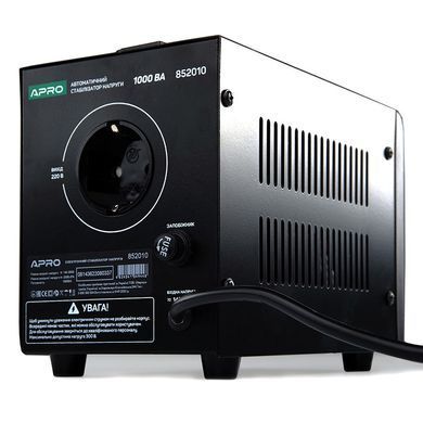 Стабилизатор напряжения релейный APRO AVR-1000 (1000 ВА / 800 Вт, напольный) (apr852010) фото