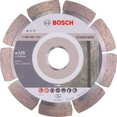 Алмазний диск Bosch Standard for Concrete, 125 * 22,23 * 1,6 мм (2608602197) фото