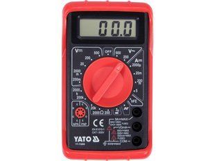 Мультиметр цифровий YATO YT-73080 (LCD, продзвонювання, тест транзисторів) (YT-73080) фото