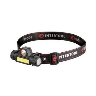 Фонарь налобный аккумуляторный INTERTOOL LB-0309 (LB-0309) фото