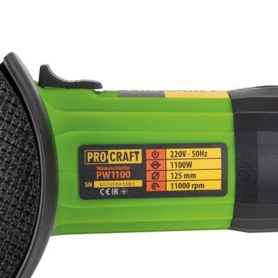 Угловая шлифмашина Procraft PW-125/1100 (p001100) фото