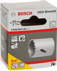 Биметаллическая коронка Bosch HSS-Bimetall, 43 мм (2608584143) фото