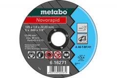 Відрізний круг Metabo Novorapid Inox A 46-T, 125 мм (616271000) фото