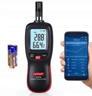 Термогігрометр Bluetooth (0% ~ 100% RH) WT83B WINTACT (WT83B) фото
