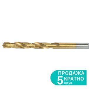 Свердло по металу HSS-TIN титанове &Oslash;10,0мм (pvc, кратних 5шт) (1165851) фото
