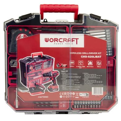 Аккумуляторный ударный шуруповерт Worcraft CHD-S20LiBAT (w13206) фото