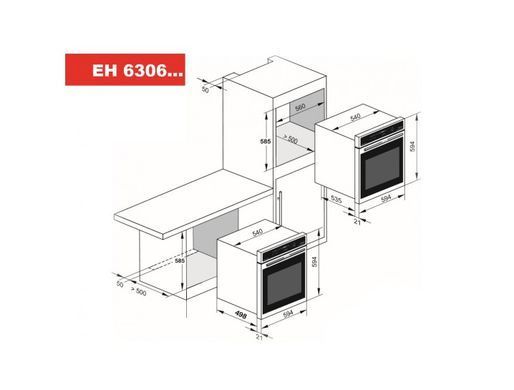 Духова шафа Kaiser EH 6306 RS (EH6306RS) фото
