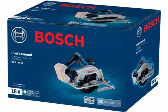 Аккумуляторная циркулярная пила Bosch GKS 185-LI Solo (06016C1221) фото