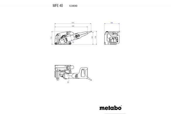 Штроборзіз Metabo MFE 40 (604040510) фото