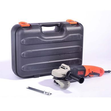 Шлифмашина угловая - болгарка сетевая BLACK+DECKER KG1202K (в кейсе) (KG1202K) фото