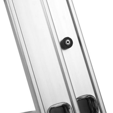 Лестница алюминиевая 3-х секционная Квітка PRO (3х8 ступеней) (110-9308) (110-9308) фото
