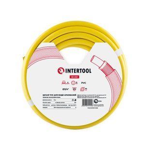 Шланг для полива 3-х слойный 1/2", 10 м, армированный PVC INTERTOOL GE-4021 (GE-4021) фото