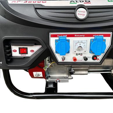 Генератор бензиновий побутовий ALDO AP-3800G (3.5-3.8 кВт, ручний стартер) (pt5061) фото