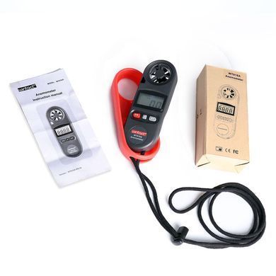 Анемометр цифровий 0,7-30м/с, -10-45&deg;C WINTACT WT816A (WT816A) фото