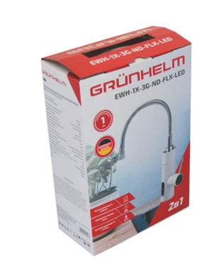 Проточный водонагреватель GRUNHELM EWH-1X-3G-ND-FLX-LED (107581) фото
