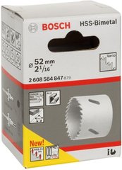 Биметаллическая коронка Bosch HSS-Bimetall, 52 мм (2608584847) фото