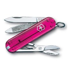 Нож Victorinox CLASSIC рожевий напівпрозорий 0.6203.T5