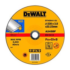 Диск відрізний по нержавіючої сталі Inox 230*3*22,2 мм DeWALT DT42641 (DT42641) фото