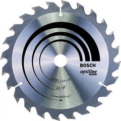 Пильный диск по дереву Bosch Optiline Wood 190*2,6*20 мм (2608640615) фото