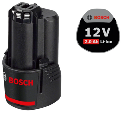 Зарядное устройство BOSCH GAL 1230 CV + аккумуляторный блок BOSCH GBA 12V 2.0Ah (1600Z00041) фото