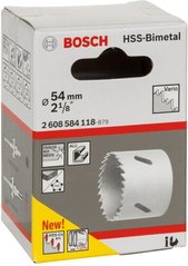 Биметаллическая коронка Bosch HSS-Bimetall, 54 мм (2608584118) фото