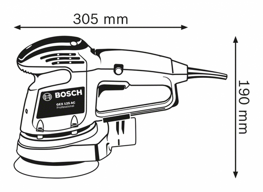 Эксцентриковая шлифмашина Bosch GEX 34-125 (601372300) фото