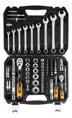 Набор инструментов Neo Tools, 82 ед., 1/2, 1/4, CrV (08-672) фото