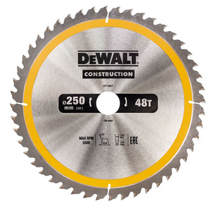 Диск пильный DeWALT CONSTRUCTION 250*30*48T DT1957 (DT1957) фото