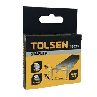 Скобы для степлера Tolsen тип 53, 10&times;0,7 мм (1000 шт) (43025) фото