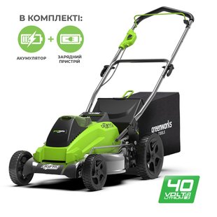 Акумуляторна газонокосарка Greenworks GD40LM45К4 (GD40LM45К4) фото