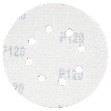 Шлифовальный круг 8 отверстий Ø125мм P120 (10шт) SIGMA (9122671) (9122671) фото