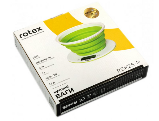 Весы кухонные Rotex RSK25-P (RSK25-P) фото