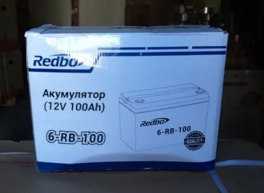 Свинцево-кислотний акумулятор Redbo 6-RB-100 (6-rb-100) фото