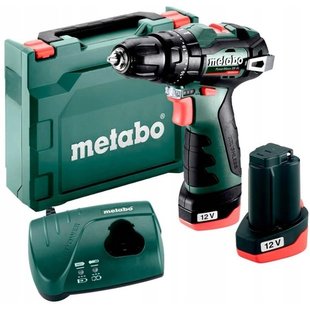 Акумуляторний ударний шурупокрут Metabo PowerMaxx SB BL (2x2.0Аг, LC 40, кейс), 601784500 (601784500) фото