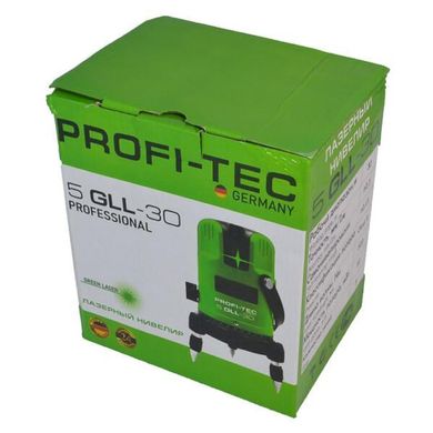 Лазерний нівелір зелений PROFI-TEC 5GLL-30 Professional (pt3233) фото