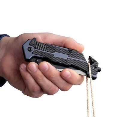 Ніж складаний INTERTOOL HT-0598 з лезом для розрізання ременів (HT-0598) фото
