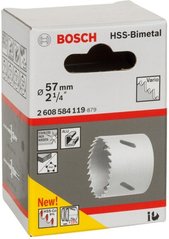 Биметаллическая коронка Bosch HSS-Bimetall, 57 мм (2608584119) фото