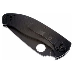 Ніж складний Spyderco Tenacious Black Blade (C122GBBKP) (C122GBBKP) фото