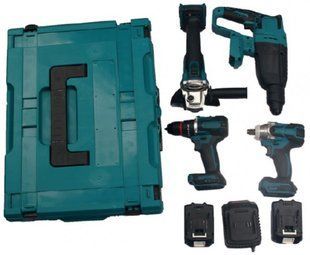 Набор аккумуляторного инструмента Sakuma BLUE CX4T (CD5521B, CAG521B, CHR2621B, CIW4021B) (t99113667) фото