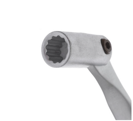 Ключ рожково-накидний шарнірний 9 мм Cr-V, покриття сатин-хром INTERTOOL XT-1409 (XT-1409) фото