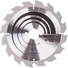 Пильный диск Bosch Optiline Wood 190*2,0*30 мм (2608641184) фото