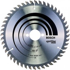 Пильний диск по дереву Bosch Optiline Wood 190 * 2,6 * 30 мм (2608640617) фото