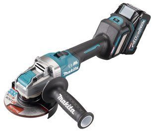 Аккумуляторная угловая шлифмашина Makita GA041GM201 XGT 125 мм (2 АКБ BL4040 4 Ач, ЗУ DC40RA, Makpac) (GA041GM201) фото