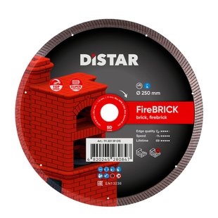 Круг алмазний відрізний DiStar 1A1R 250 FireBRICK (11120159015) фото