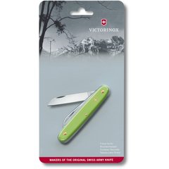 Нож садовый Victorinox Floral 100мм/1функ/зел.мат 3.9050.47 (блистер)