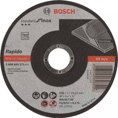 Диск відрізний Bosch Standard for Inox 125 * 1 мм (2608603171) фото