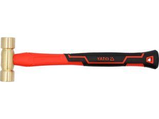 Молоток латунный YATO YT-45292 (500 г, 330 мм, фибергласовая рукоятка) (YT-45292) фото