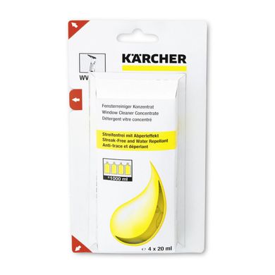 Концентрат для чистки стекол Karcher, 4х20 мл (6.295-302.0) фото